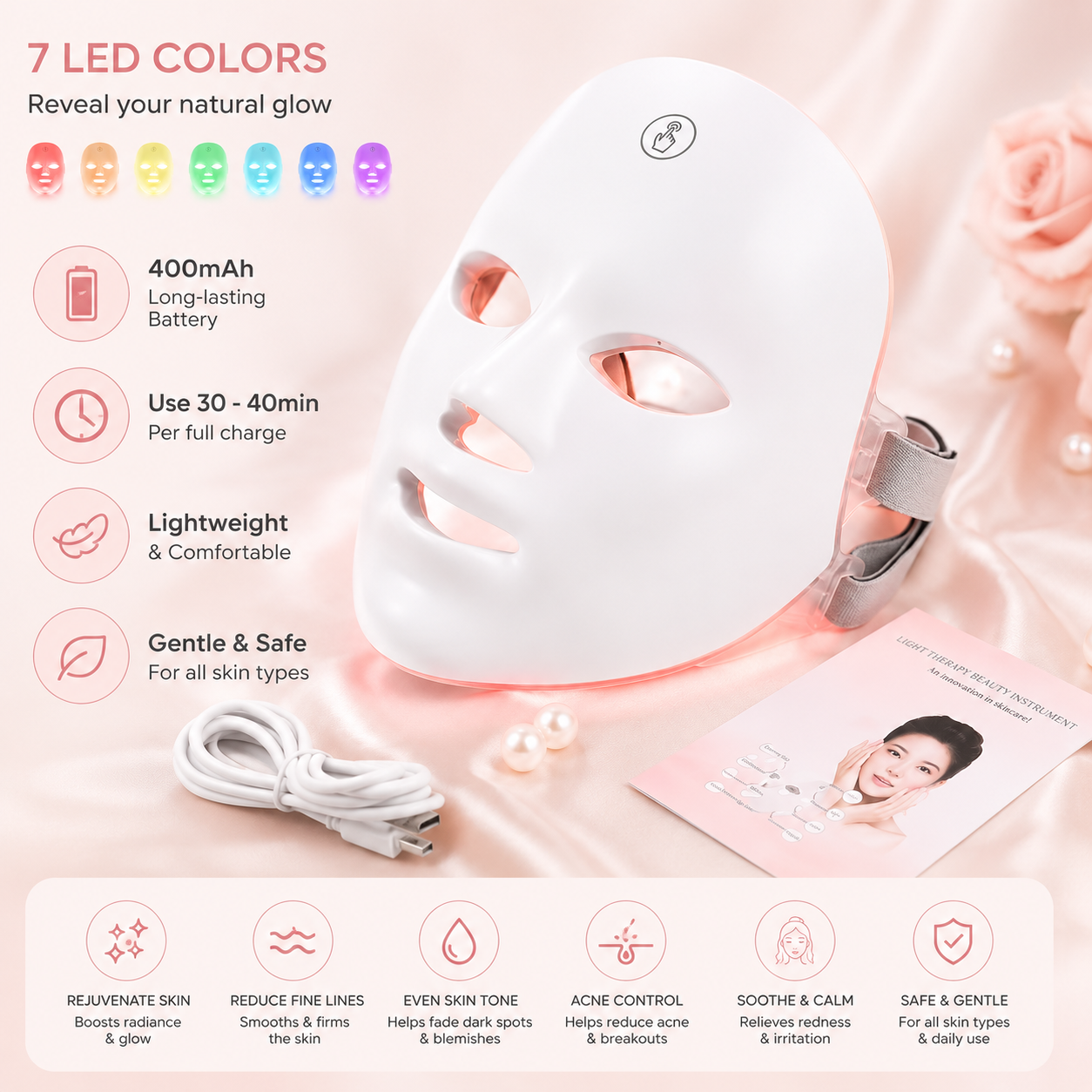 7-Color LED Rejuvenation Mask