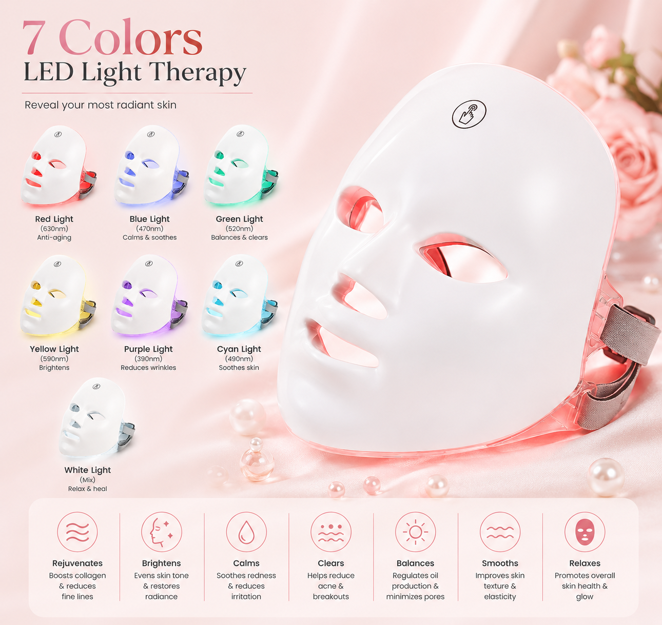 7-Color LED Rejuvenation Mask