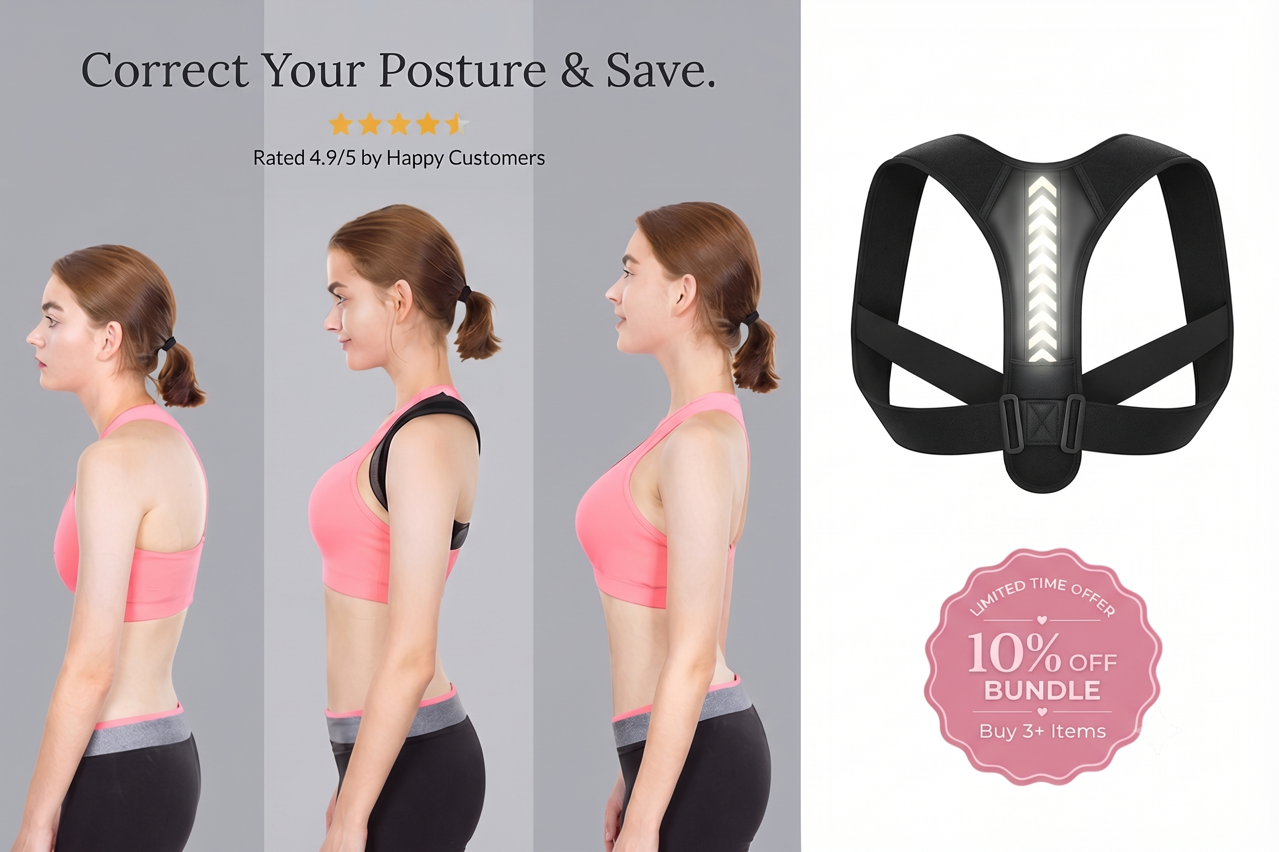 Adjustable Posture Corrector Brace