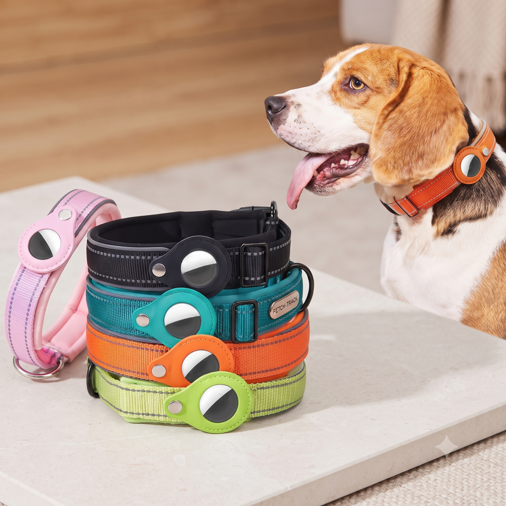 Anti-Lost Dog Collar Waterproof Reflective Airtag